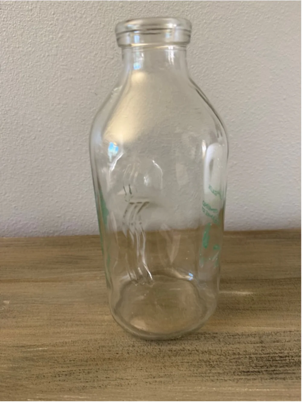 vintage El Camino Creamery half-gallon glass milk bottle San Bruno, CA